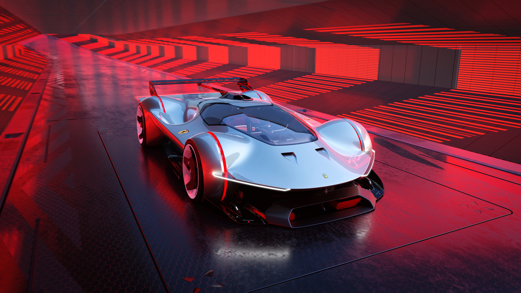 Ferrari 赛车概念作品 Vision Gran Turismo 融合了古典与现代，风格相当特别。