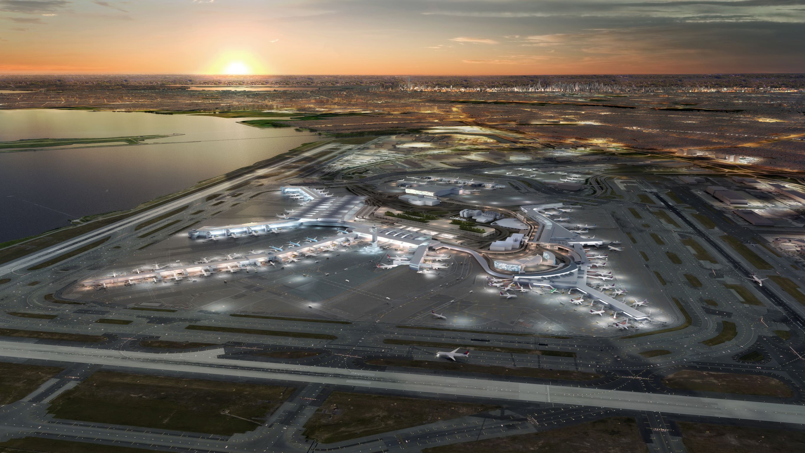 预计在 2025 年完工的 JFK International Airport 扩建计画，是纽约近年来最大规模的城市建设工程。