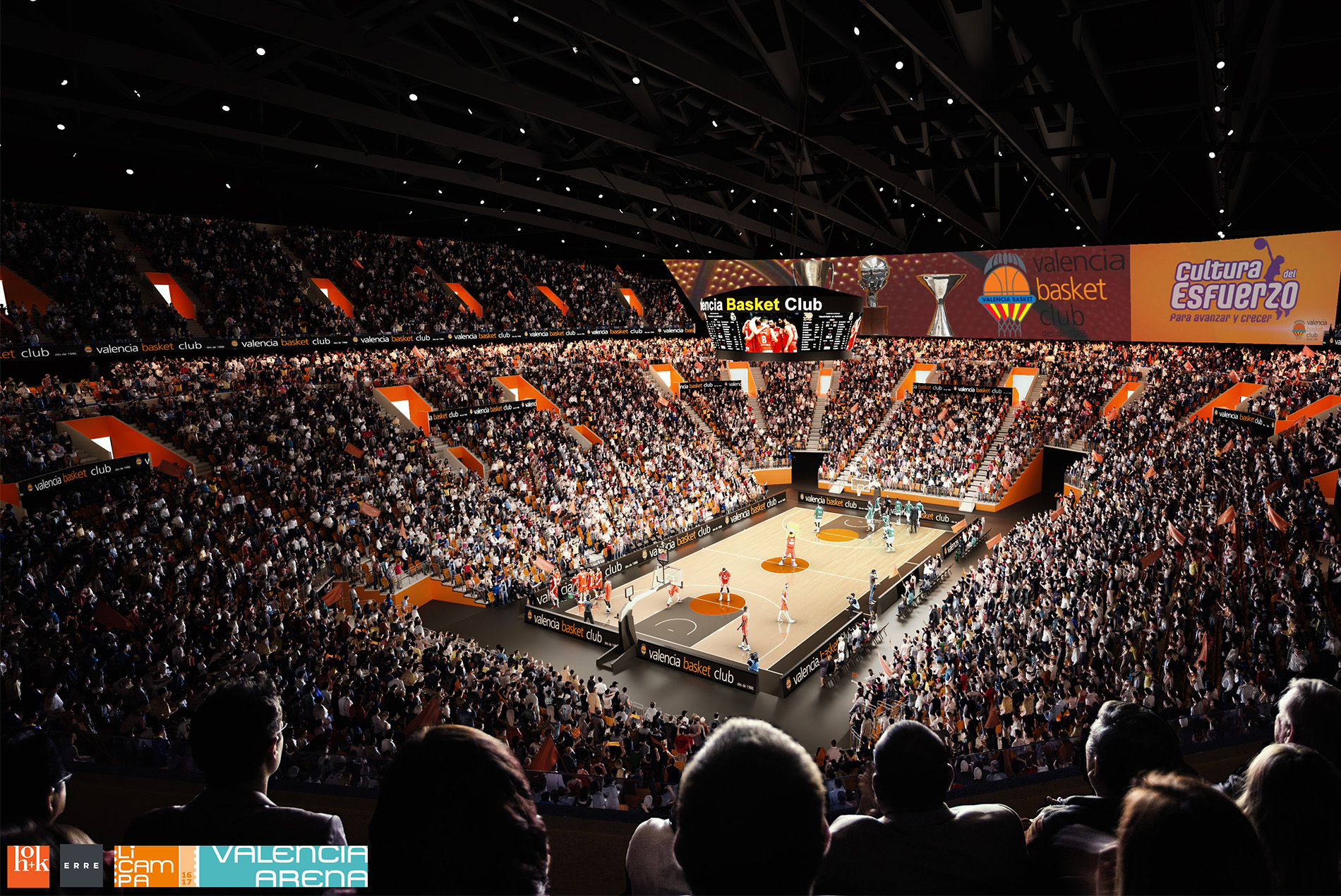 设备先进的 Roig Arena，是欧洲最顶尖的篮球运动中心。