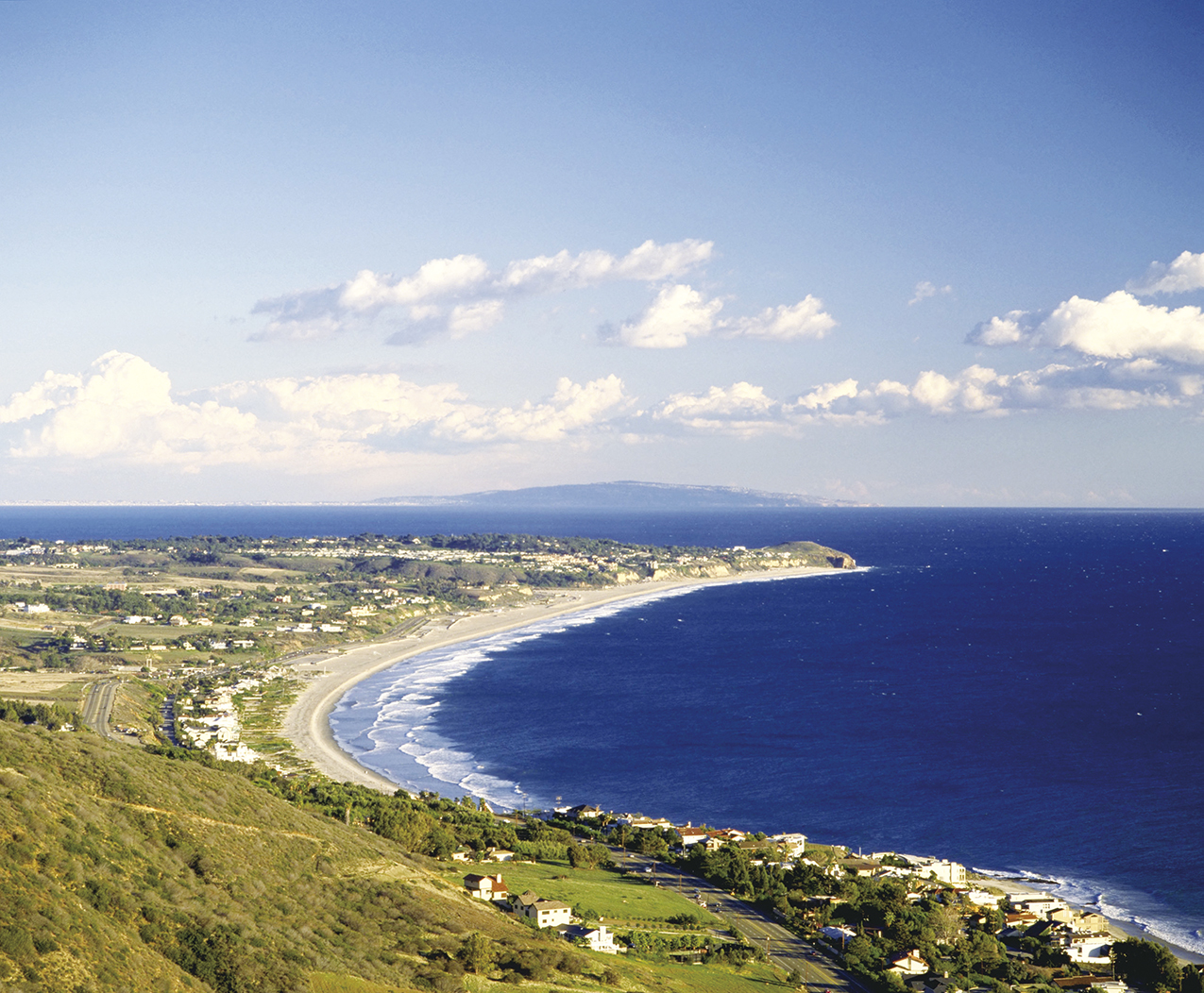 海天一色尽收眼底，辽阔的自然美景，是马里布海滩吸引好莱坞明星们进驻的主要原因。