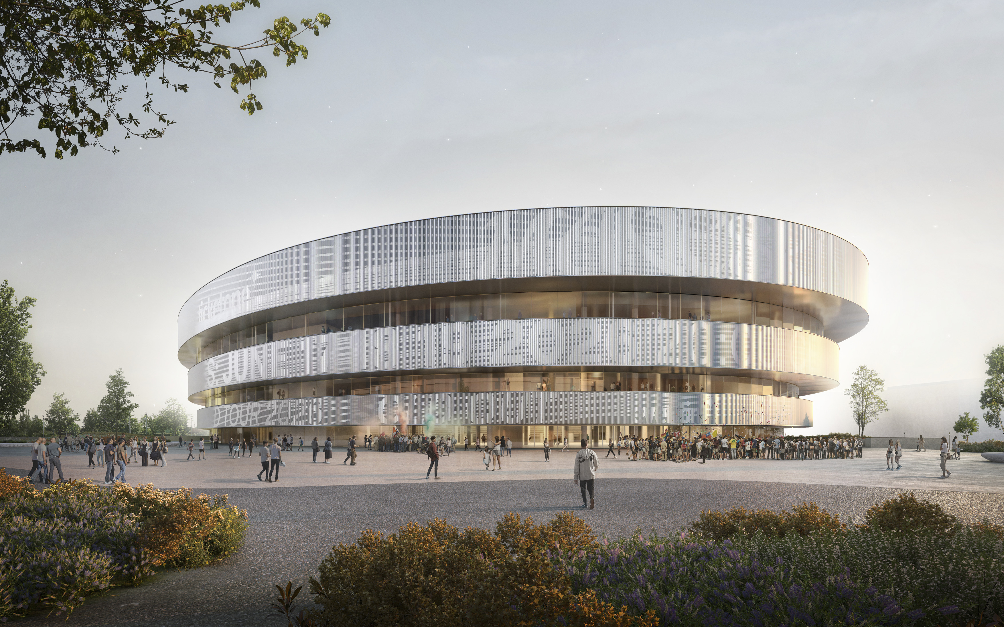 Santa Giulia Arena 的環形場館設計是以米蘭古圓形劇場為靈感。