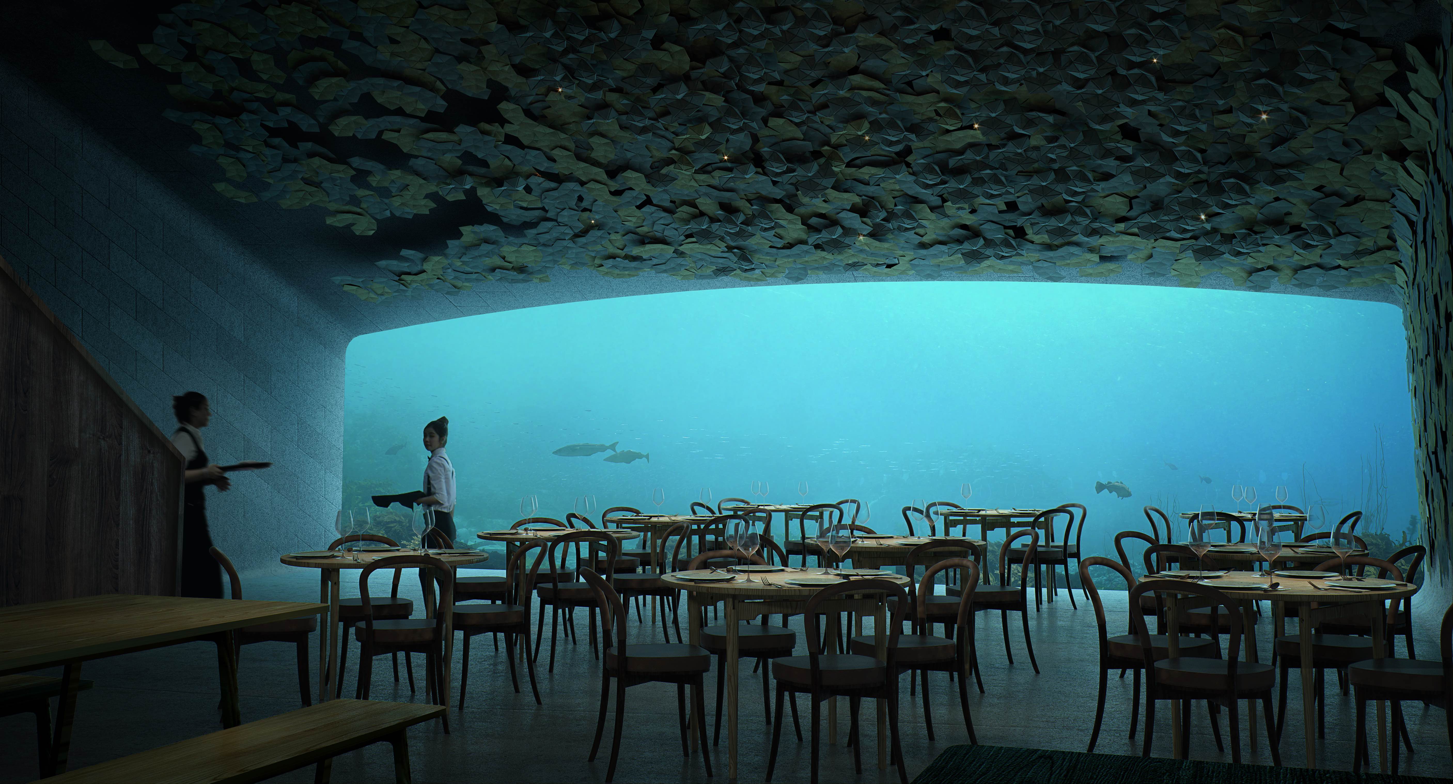 Most Unusual Restaurants in the World: Under 独树一帜 奇景餐厅 - 挪威│未开幕先轰动的海底餐厅