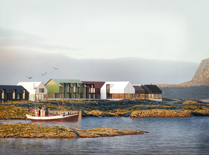 採極簡設計的 Ytri Island Retreat 是 Træna 群島最豪華的旅宿。（ Photograph by Vardehaugen Architects ）