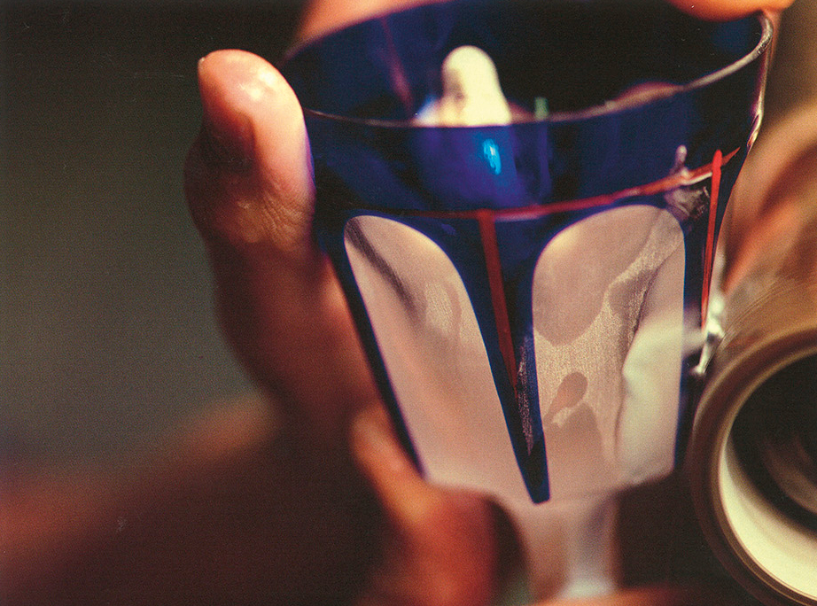 雙層水晶切割。